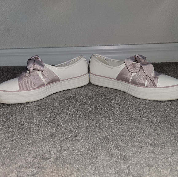 Women's Pink and White Keds Sneakers - Picture 2 of 5